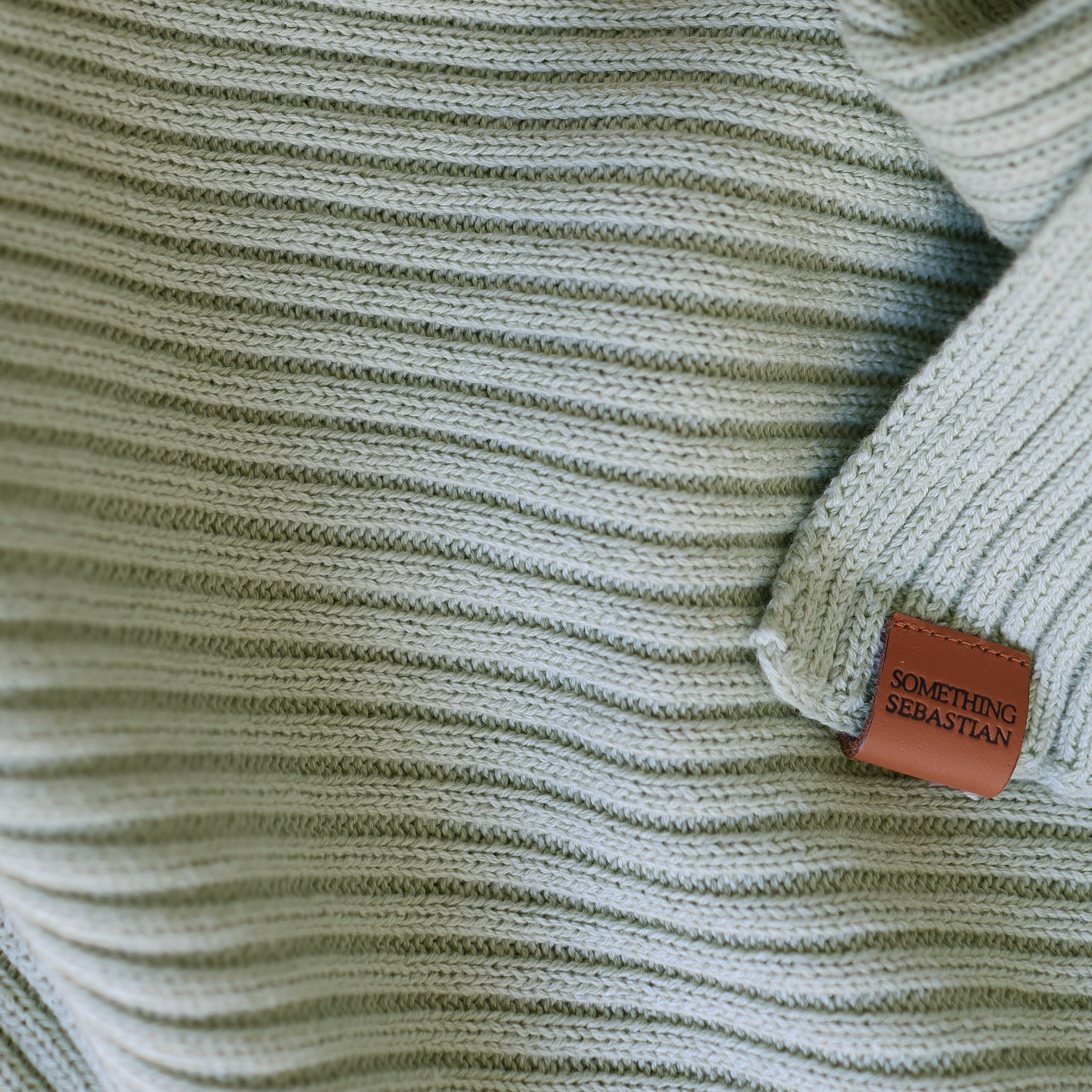 Personalised Heritage Knit Blanket - Sage