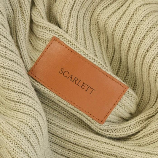 Personalised Heritage Knit Blanket - Sage