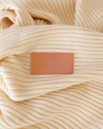 Personalised Heritage Knit Blanket - Cream