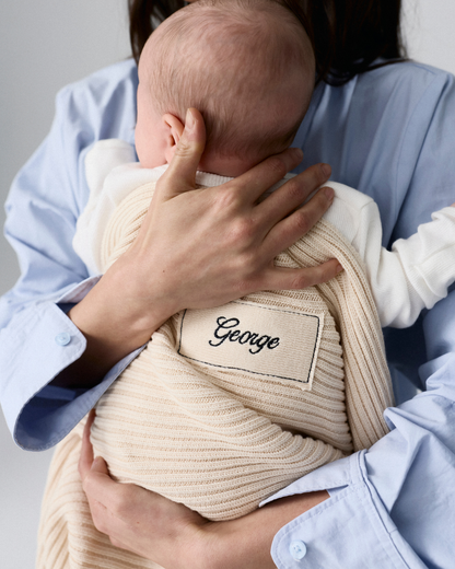 Personalised Heritage Knit Blanket