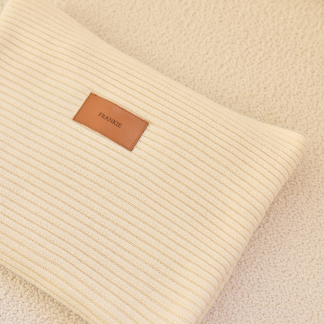 Personalised Heritage Knit Blanket - Cream