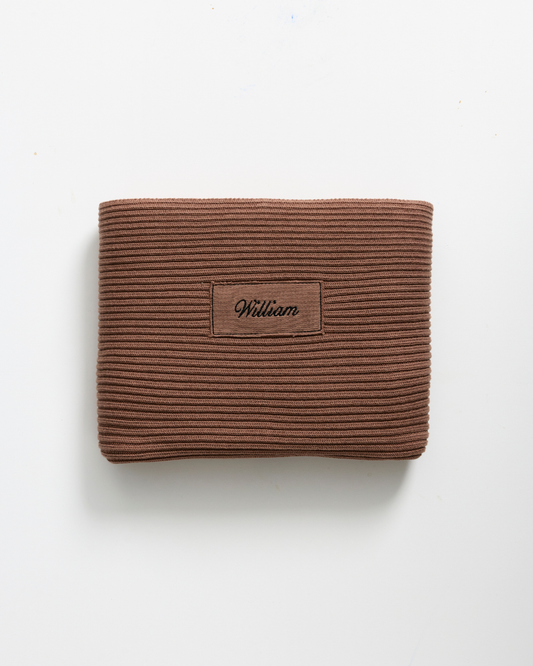 Personalised Heritage Knit Blanket