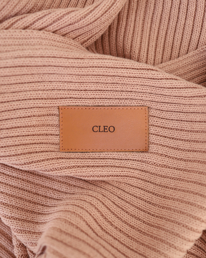 Personalised Heritage Knit Blanket - Dusty Pink