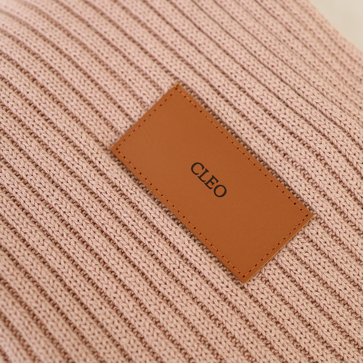 Personalised Heritage Knit Blanket - Dusty Pink