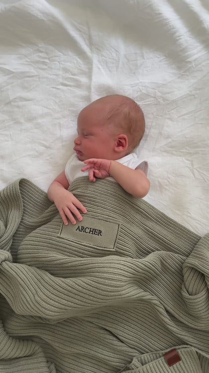 Personalised Heritage Knit Blanket